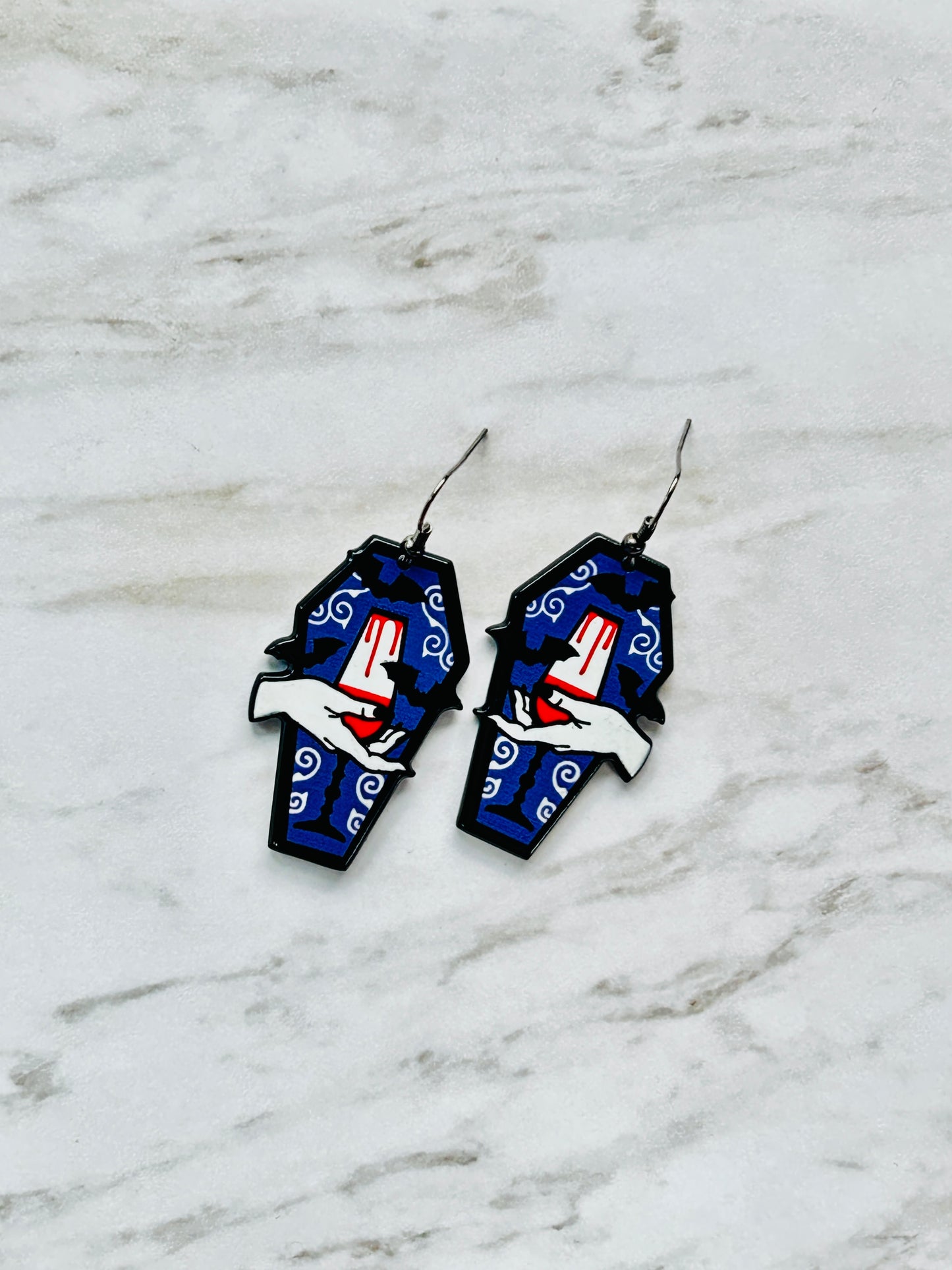 Vampire’s Glass Coffin Earrings