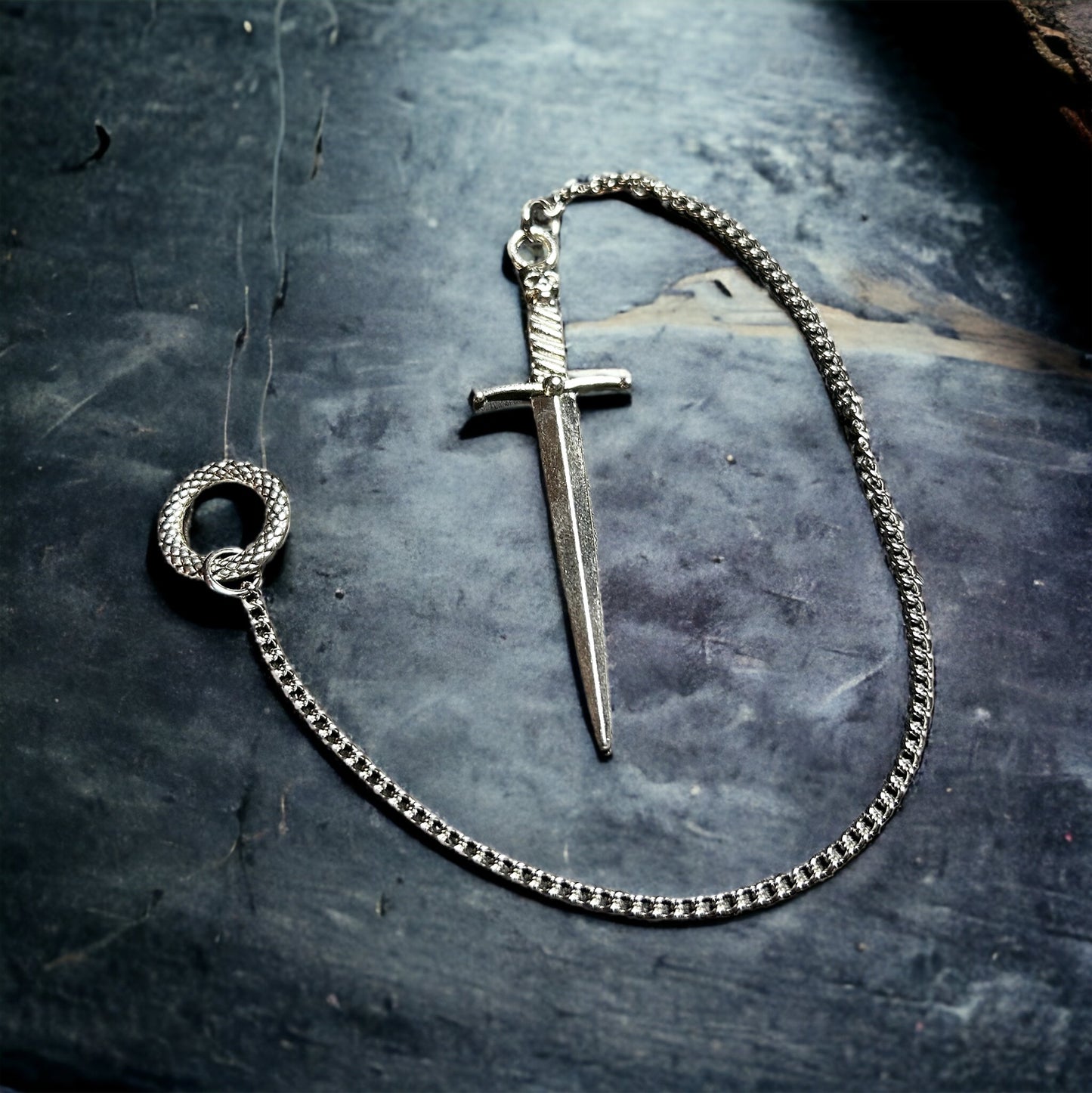 Skull Sword Metal Pendulum