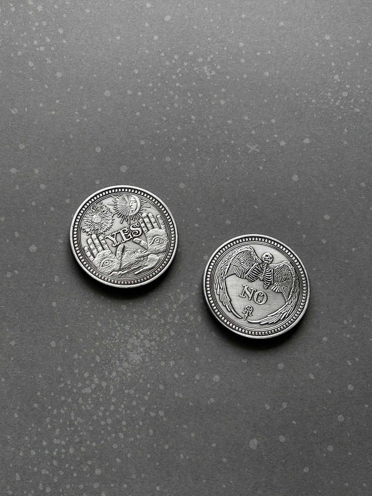 Mystic Silver Decision Coin