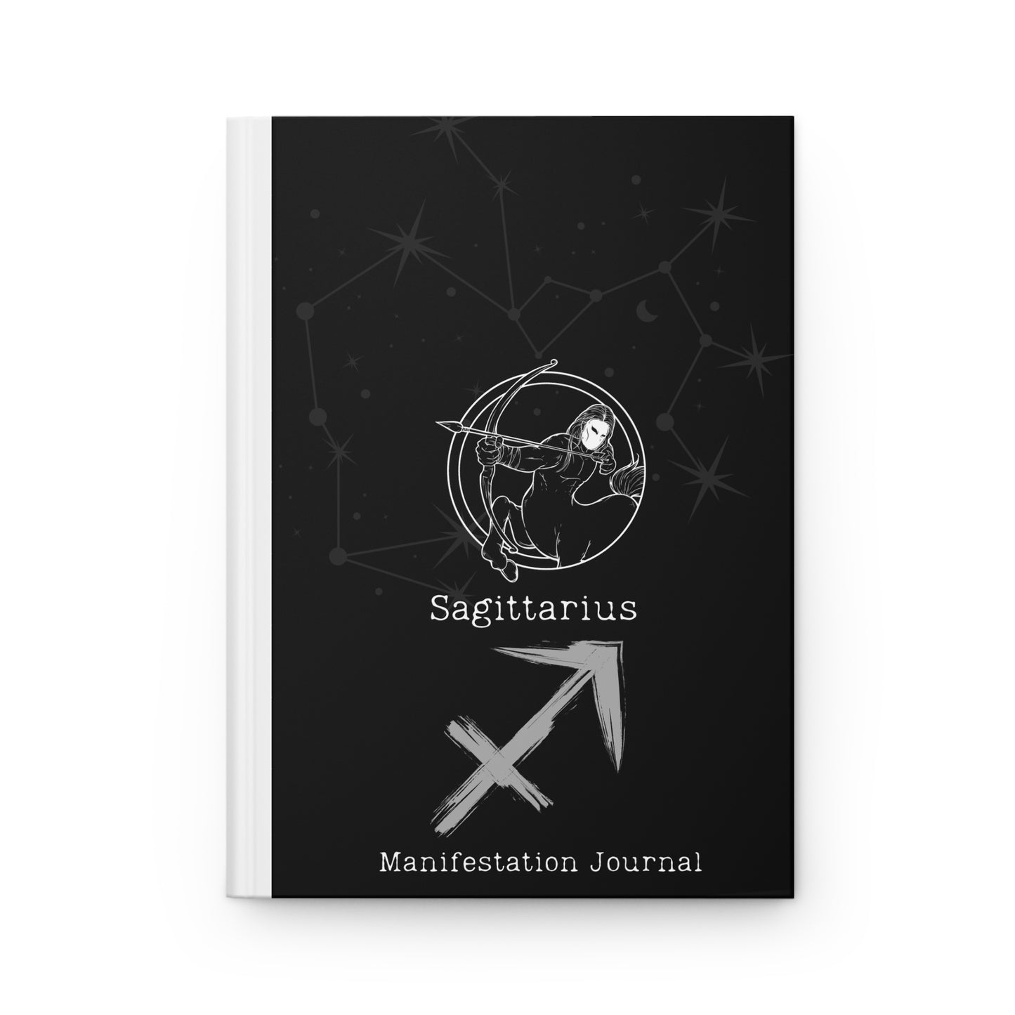 Sagittarius Zodiac Matte Hardcover Manifestation Journal