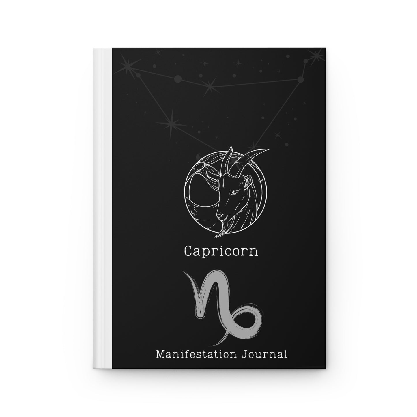 Capricorn Zodiac Matte Hardcover Manifestation Journal