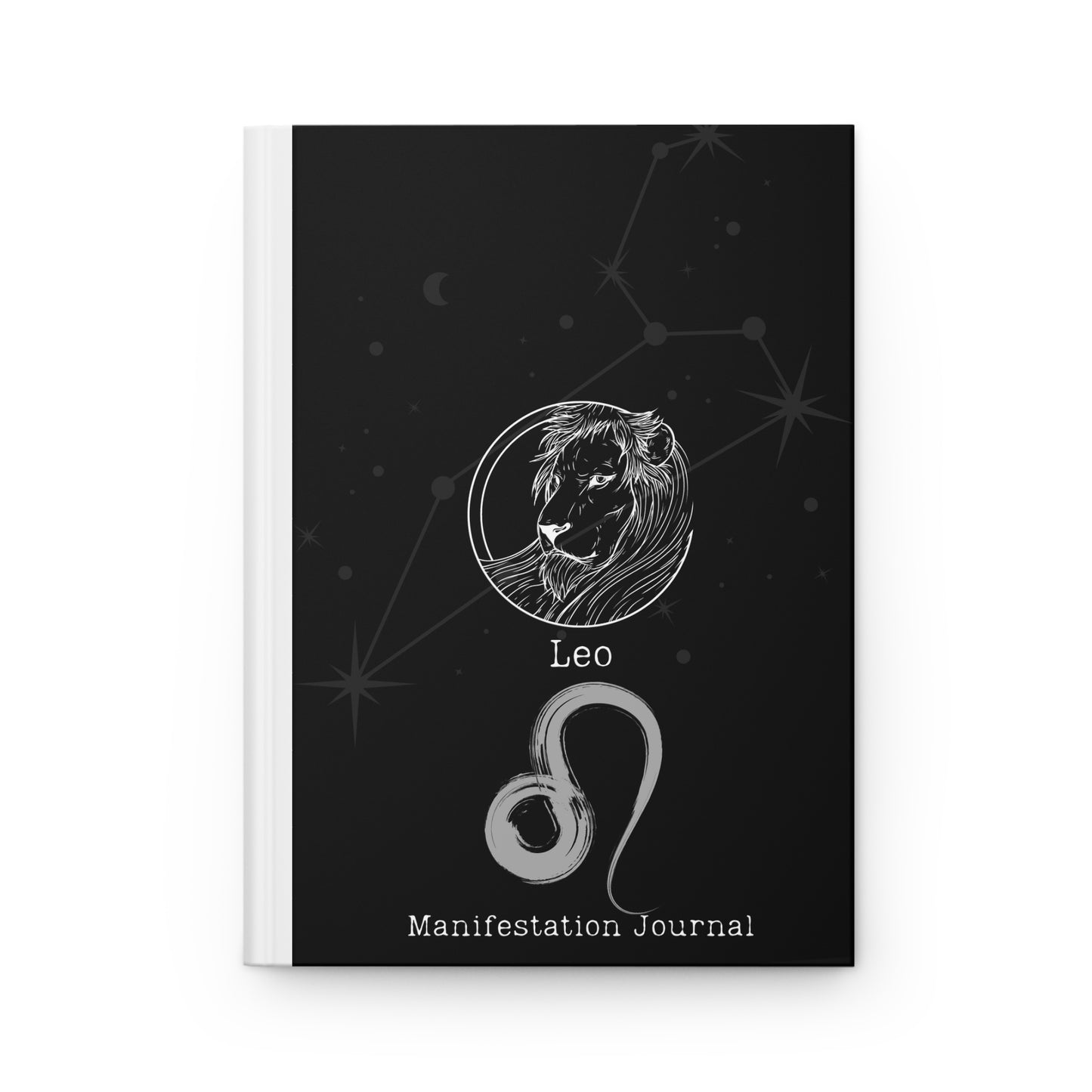 Leo Zodiac Matte Hardcover Manifestation Journal