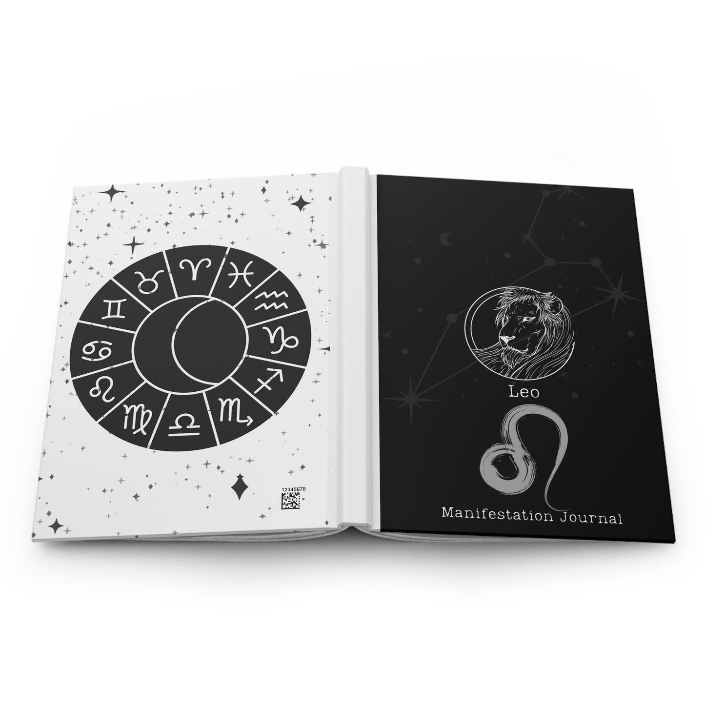 Leo Zodiac Matte Hardcover Manifestation Journal