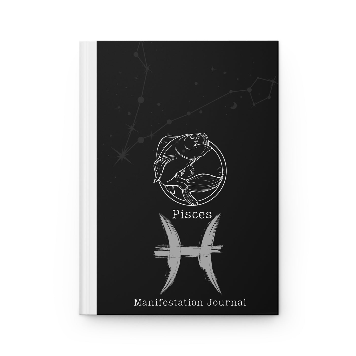 Pisces Zodiac Matte Hardcover Manifestation Journal