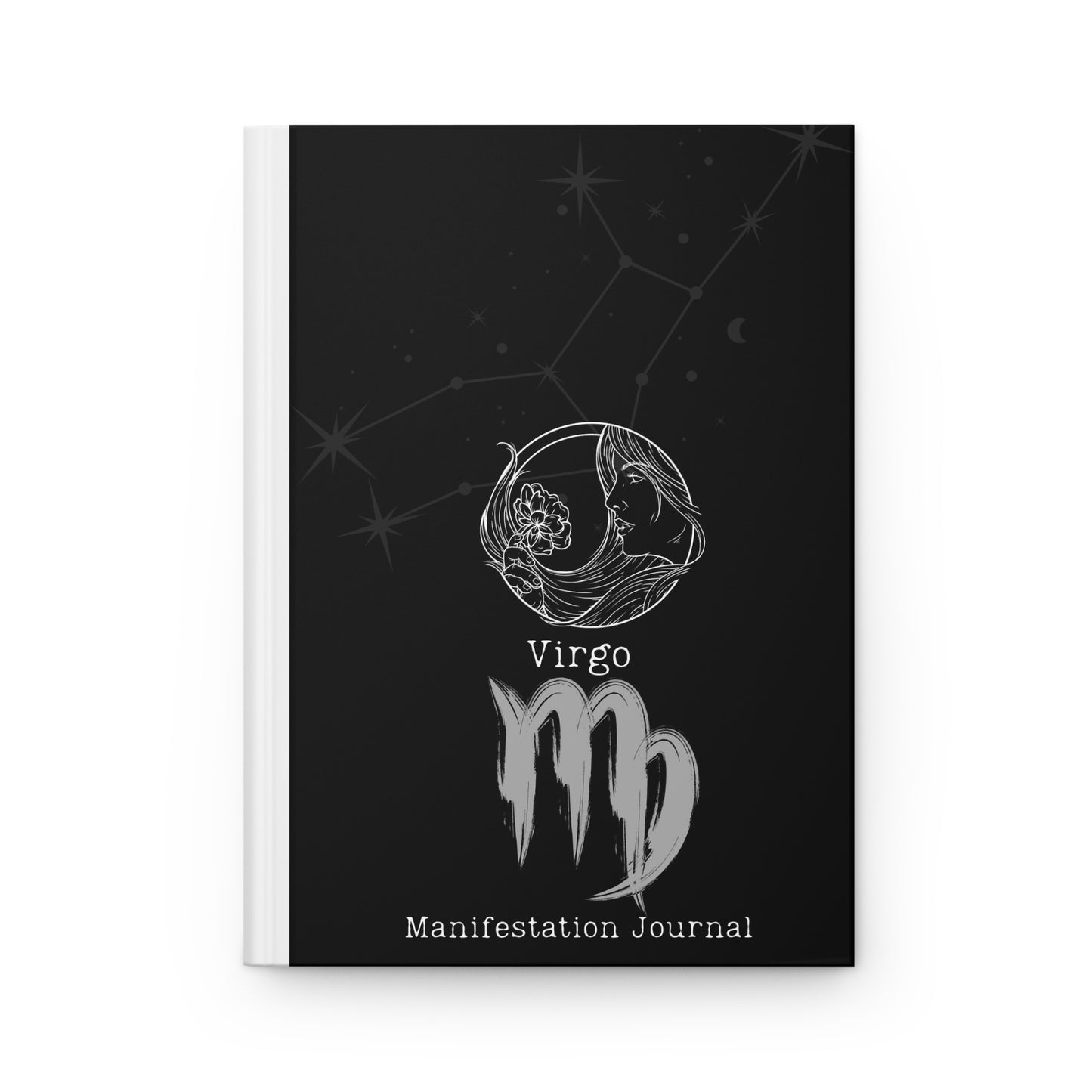 Virgo Zodiac Matte Hardcover Manifestation Journal