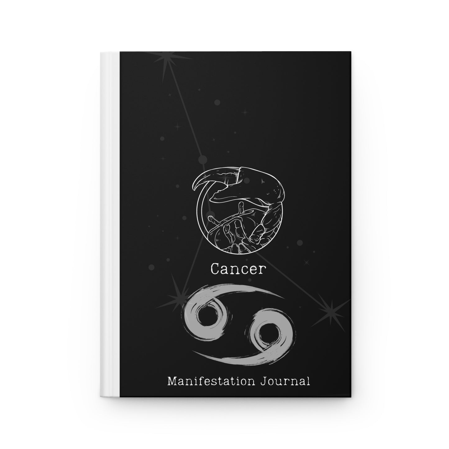 Cancer Zodiac Matte Hardcover Manifestation Journal