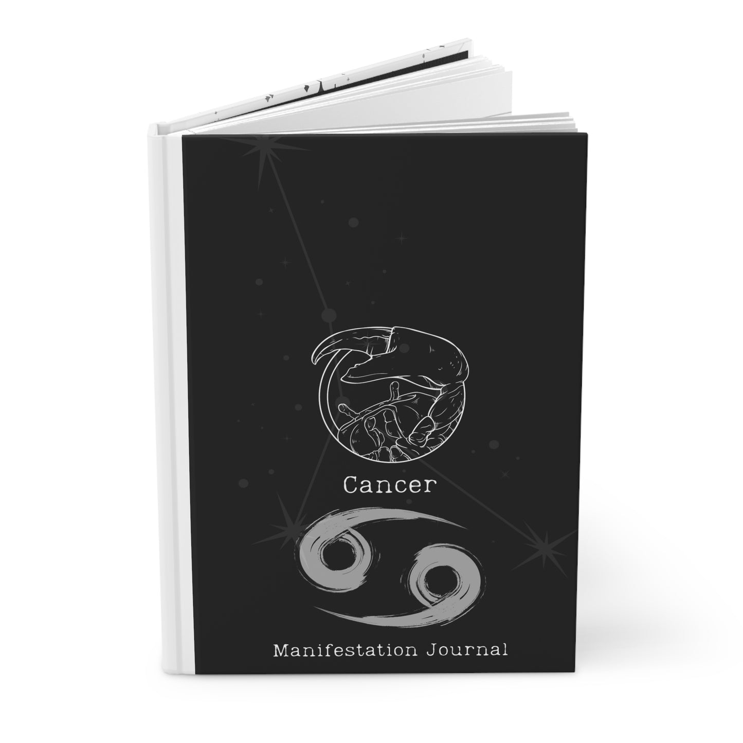 Cancer Zodiac Matte Hardcover Manifestation Journal