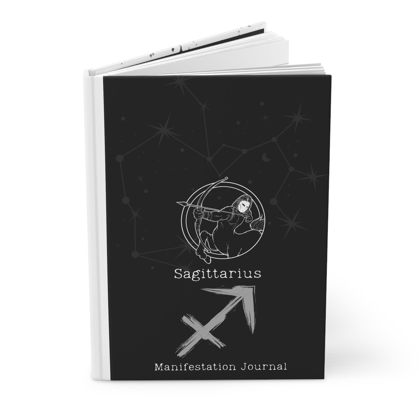 Sagittarius Zodiac Matte Hardcover Manifestation Journal