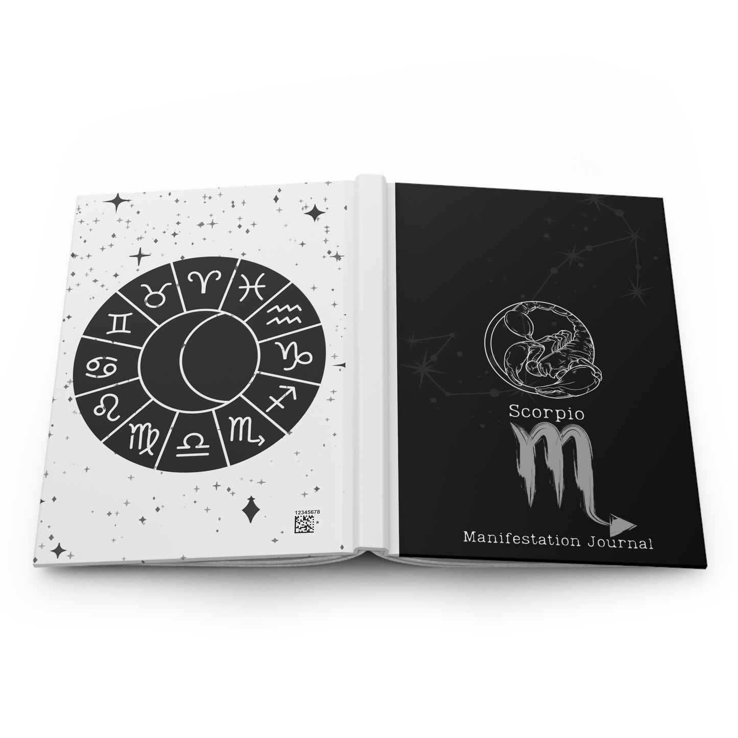 Scorpio Zodiac Matte Hardcover Manifestation Journal