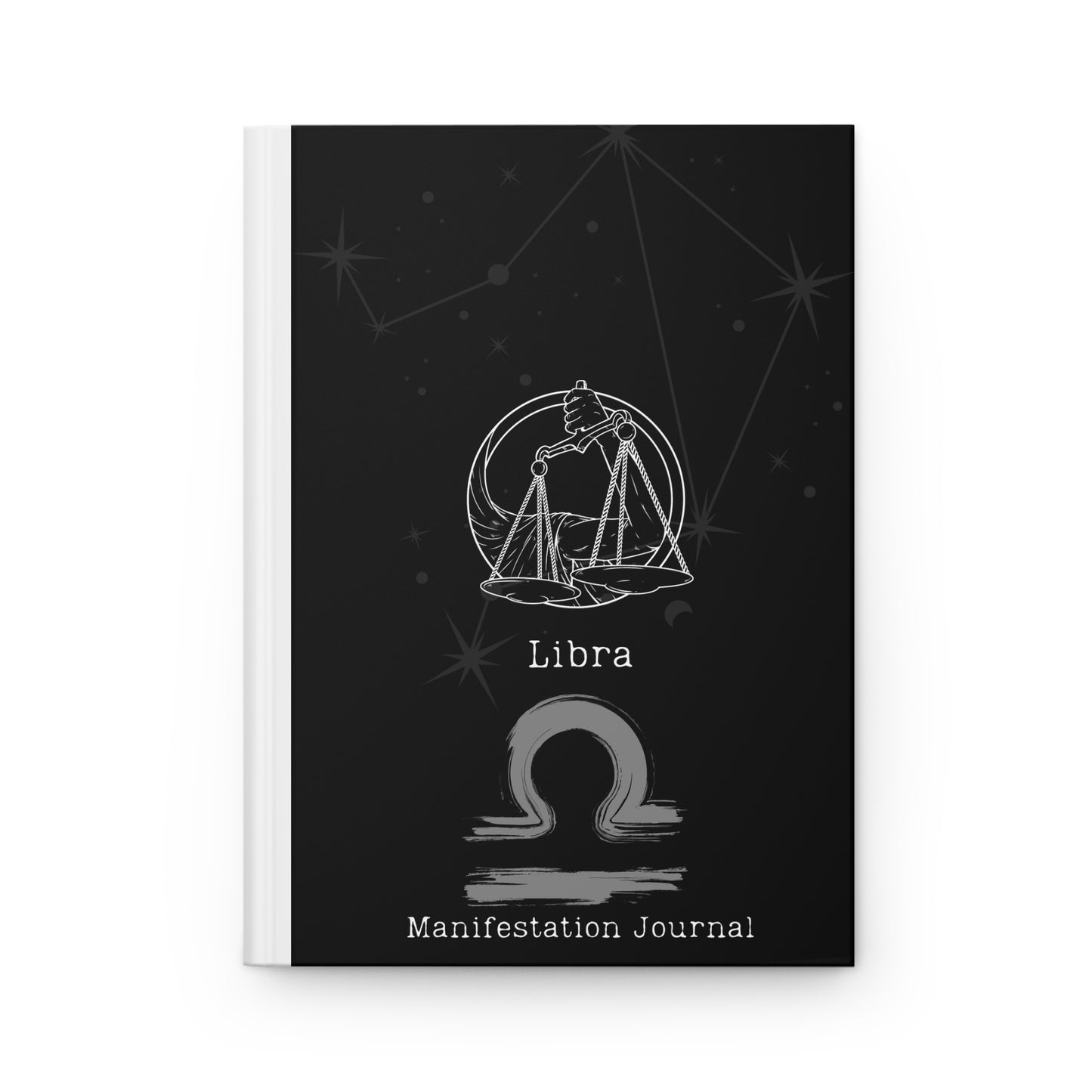 Libra Zodiac Matte Hardcover Manifestation Journal