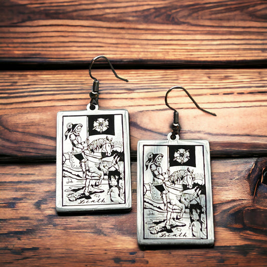 Death Tarot Card Earrings