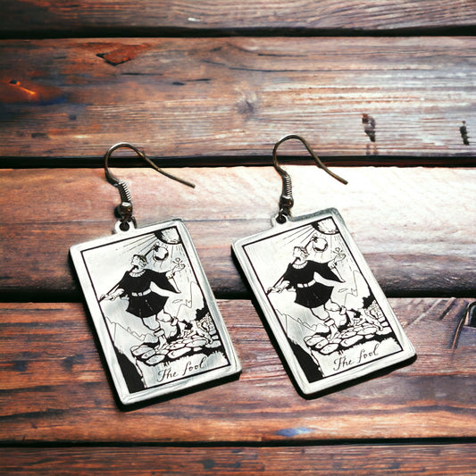 The Fool Tarot Card Earrings