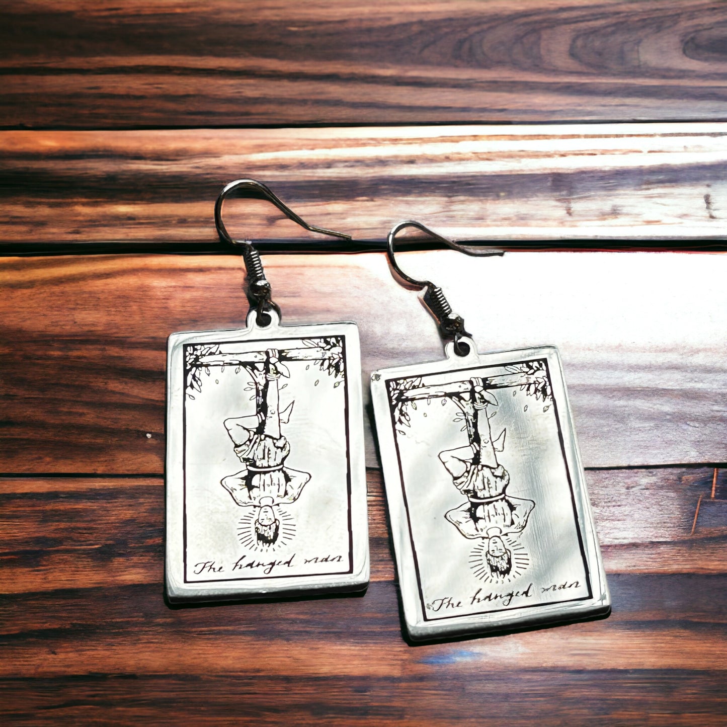 The Hanged Man Tarot Card Earrings