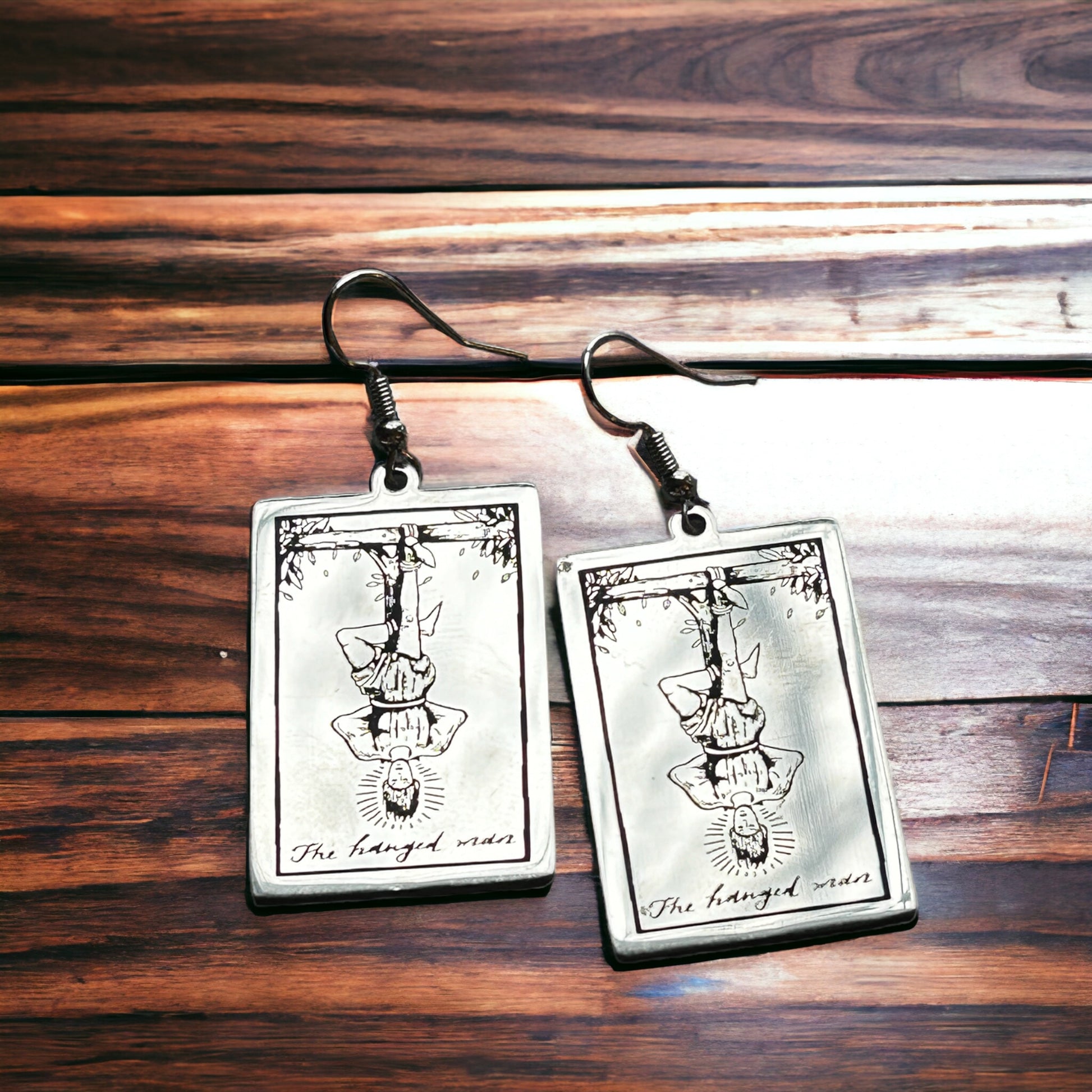 The Hanged Man Tarot Card Earrings