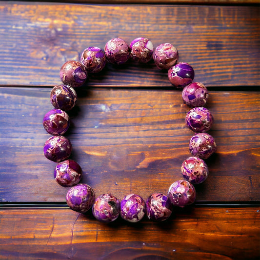 Purple Imperial Jasper Bracelet